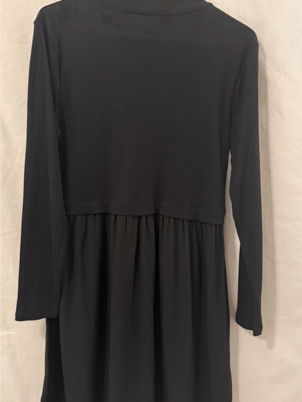 Maurices Black Ribbed Long Sleeve Top